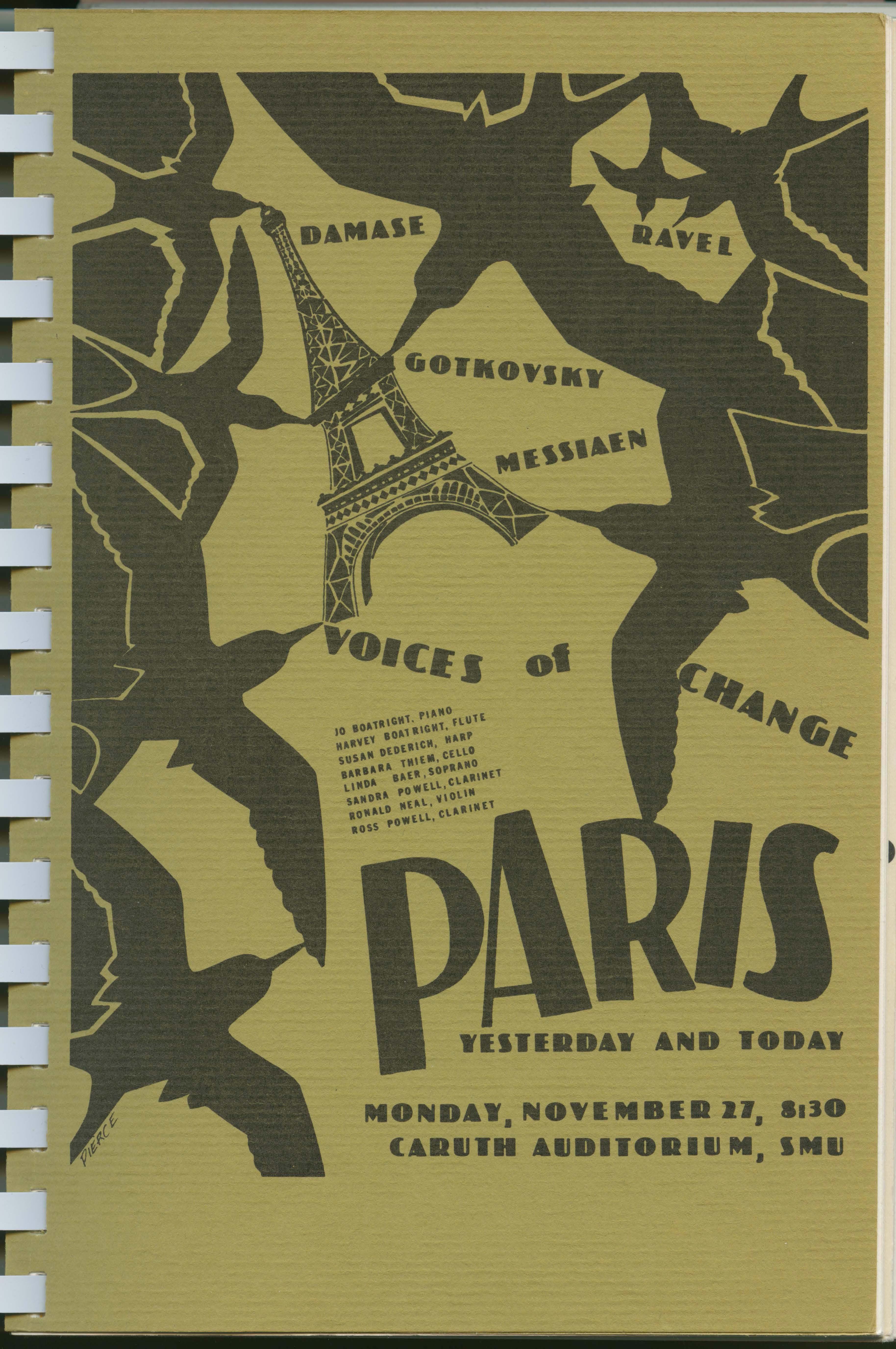 title="Paris: Yesterday and Today : November 27, 1978 program"